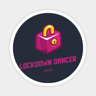 Corona Virus Lock down Dancer 2020 Pink Magnet